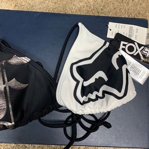FOX swim bikini top nwt- large